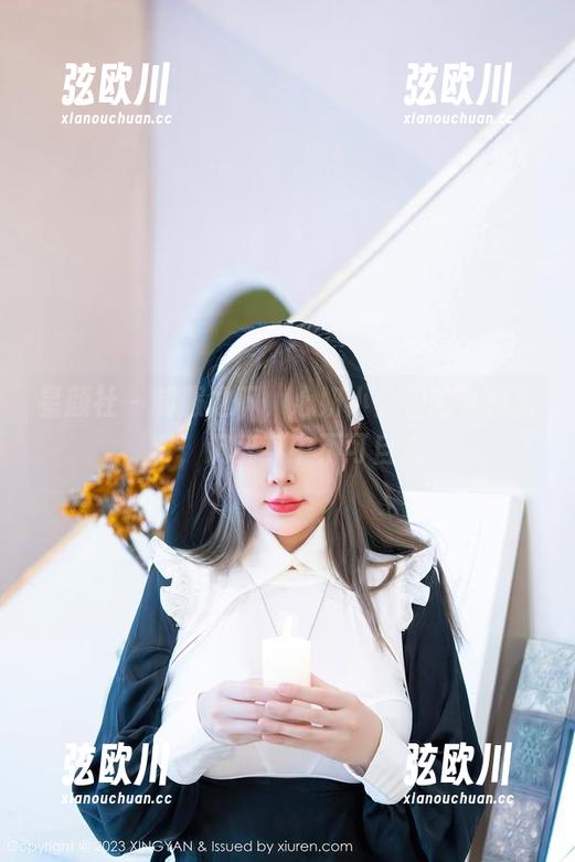 星颜社 - 制服之下，心妍小公主的私房写真，沉醉其中不可自拔